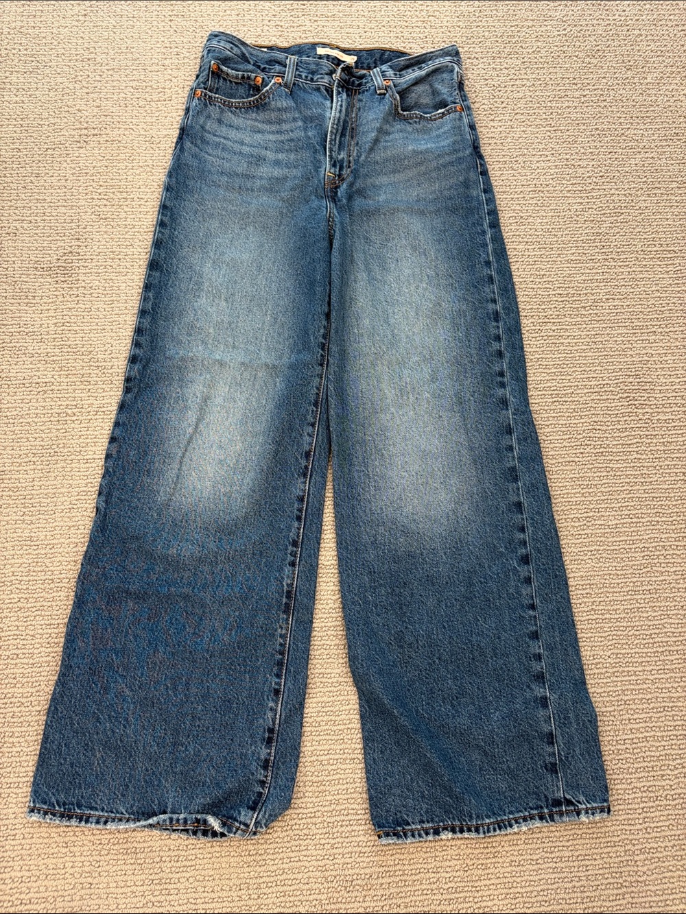 Levi's Wide-Leg Blue Denim Jeans
